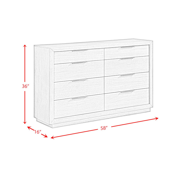 Arcadia 8-Drawer Dresser in Grey - Jack’s Furniture and More (Laredo, TX)