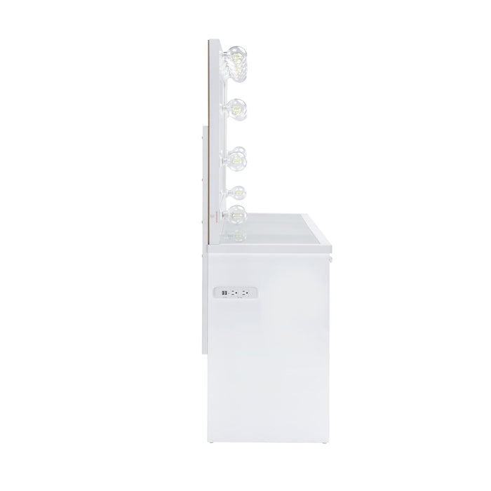 Ariana Complete Dressing Table with Lightbulbs - Jack’s Furniture and More (Laredo, TX)