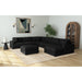 Arizona 7PC Sectional Set with RHF Chaise in Steno Black - Jack’s Furniture and More (Laredo, TX)