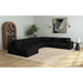 Arizona 6PC Sectional Set with LHF Chaise in Steno Black - Jack’s Furniture and More (Laredo, TX)