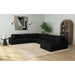 Arizona 6PC Sectional Set with RHF Chaise in Steno Black - Jack’s Furniture and More (Laredo, TX)
