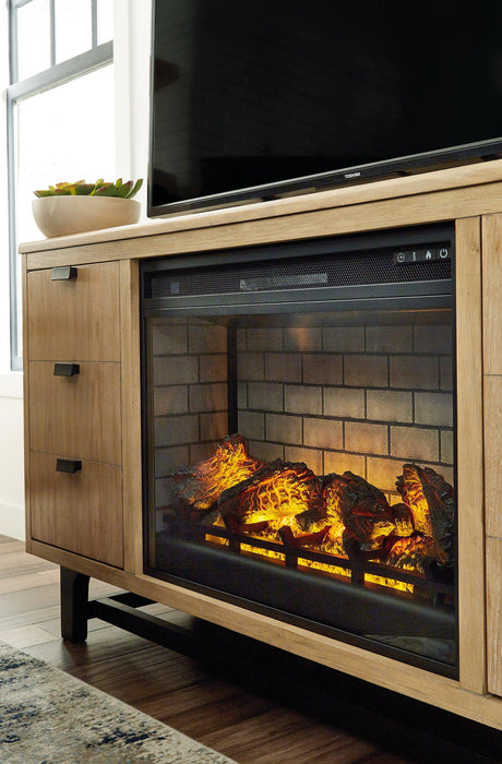 Wittenmyer 72" TV Stand with Electric Fireplace - Jack’s Furniture and More (Laredo, TX)