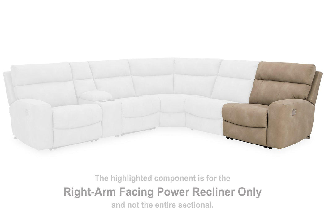 Next-Gen DuraPella Power Reclining Sectional Loveseat with Console - Jack’s Furniture and More (Laredo, TX)