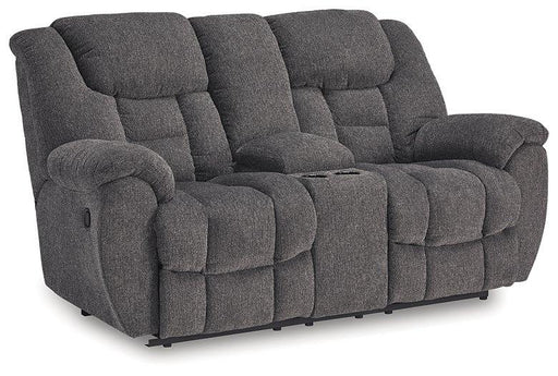 Foreside Reclining Loveseat with Console - Jack’s Furniture and More (Laredo, TX)