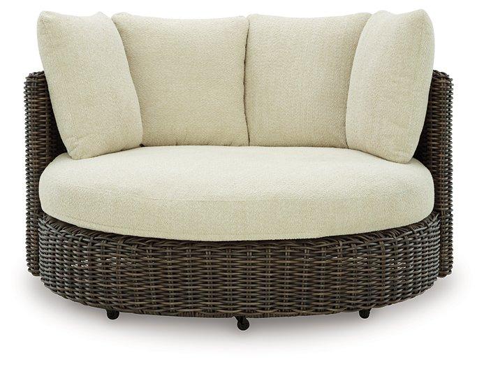 Kimora Outdoor Swivel Lounge Chair with Cushion - Jack’s Furniture and More (Laredo, TX)