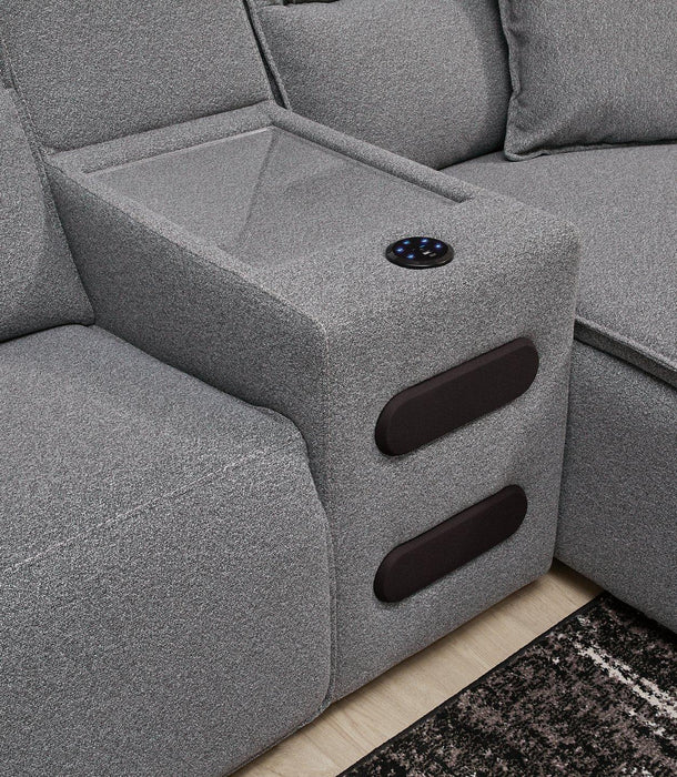 Modmax II Power Reclining Sectional with Audio Consoles - Jack’s Furniture and More (Laredo, TX)
