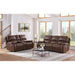 Atlantis Power Motion Loveseat with Power Motion Head Recliner & Console in Heritage Brown - Jack’s Furniture and More (Laredo, TX)
