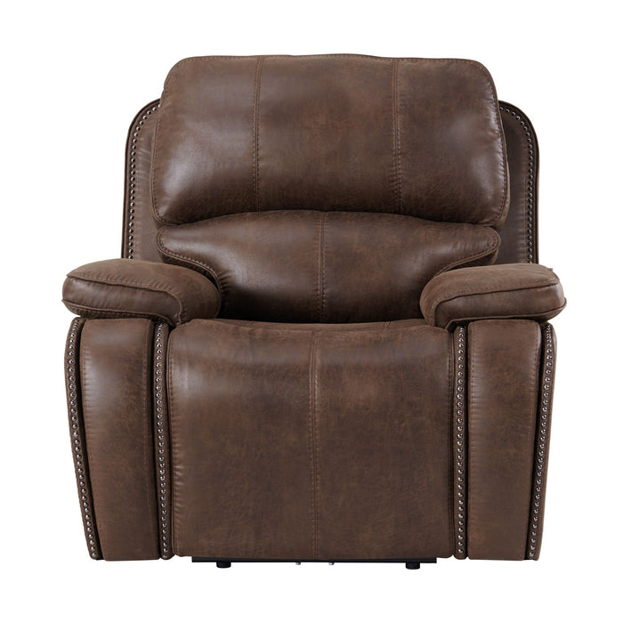 Atlantis Power Motion Recliner with Power Head Recliner in Heritage Brown - Jack’s Furniture and More (Laredo, TX)