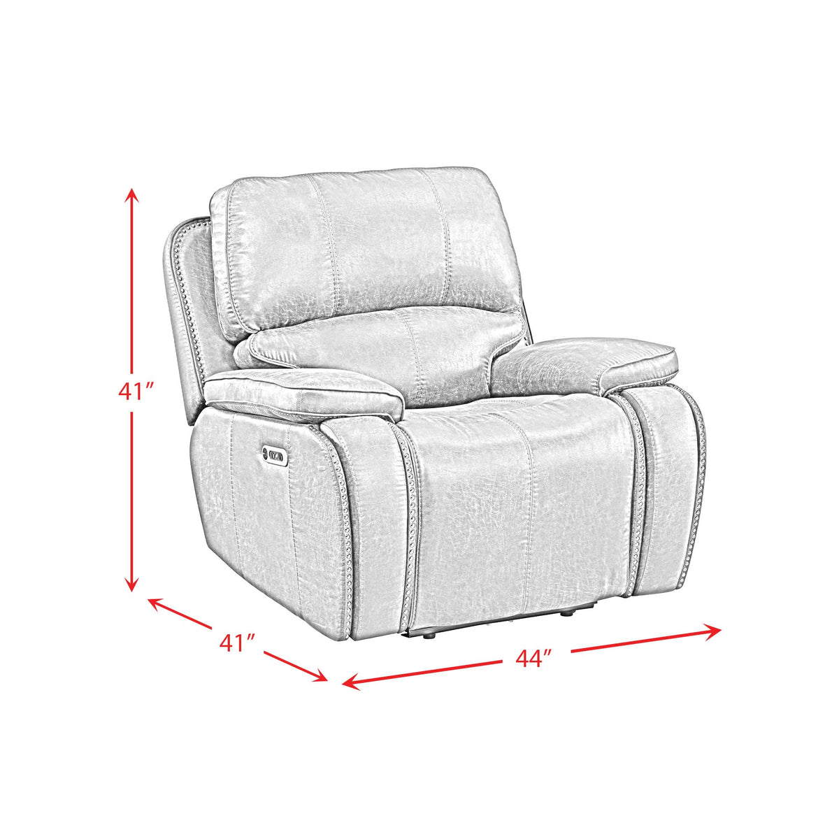 Atlantis 3PC Living Room Set in Heritage Brown-Sofa, Loveseat & Recliner