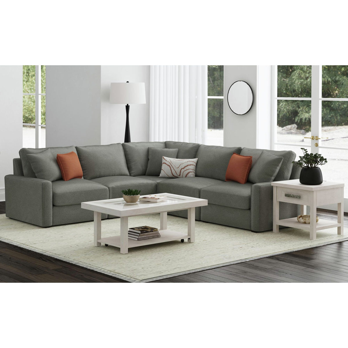 Avalanche Coffee Table in Antique White