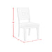 Avalanche Standard Height Dining Set in Antique White-Table and Four Chairs - Jack’s Furniture and More (Laredo, TX)