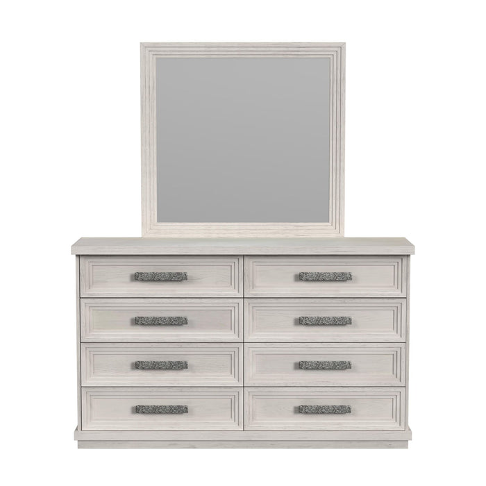 Avalanche Dresser and Mirror Set in Antique White - Jack’s Furniture and More (Laredo, TX)