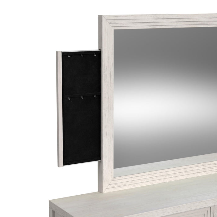 Avalanche Dresser and Mirror Set in Antique White - Jack’s Furniture and More (Laredo, TX)