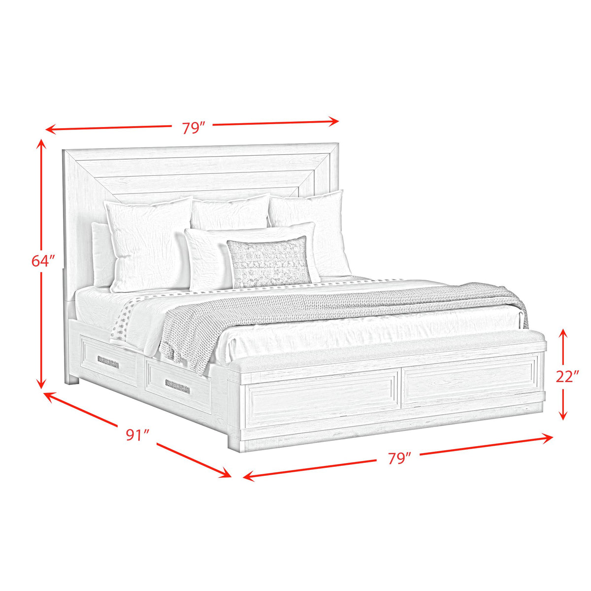 Avalanche Storage Bed - Jack’s Furniture and More (Laredo, TX)