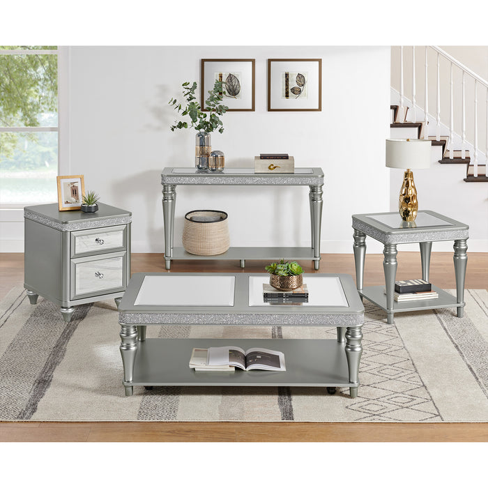 Avril End Table in Silver - Jack’s Furniture and More (Laredo, TX)
