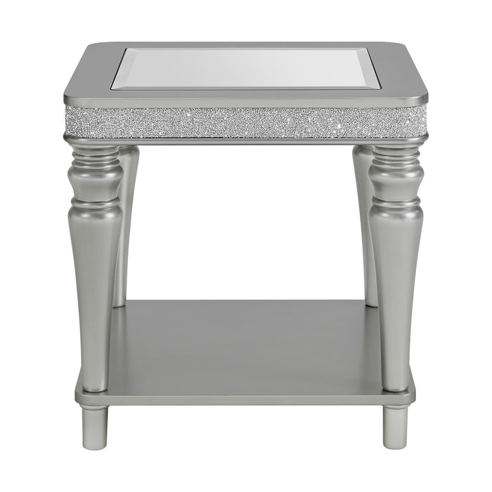 Avril End Table in Silver - Jack’s Furniture and More (Laredo, TX)