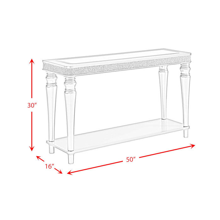Avril Sofa Table in Silver - Jack’s Furniture and More (Laredo, TX)
