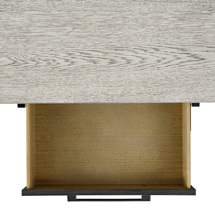 Axel Server in Light Grey and Espresso - Jack’s Furniture and More (Laredo, TX)