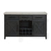 Axel Server in Light Grey and Espresso - Jack’s Furniture and More (Laredo, TX)