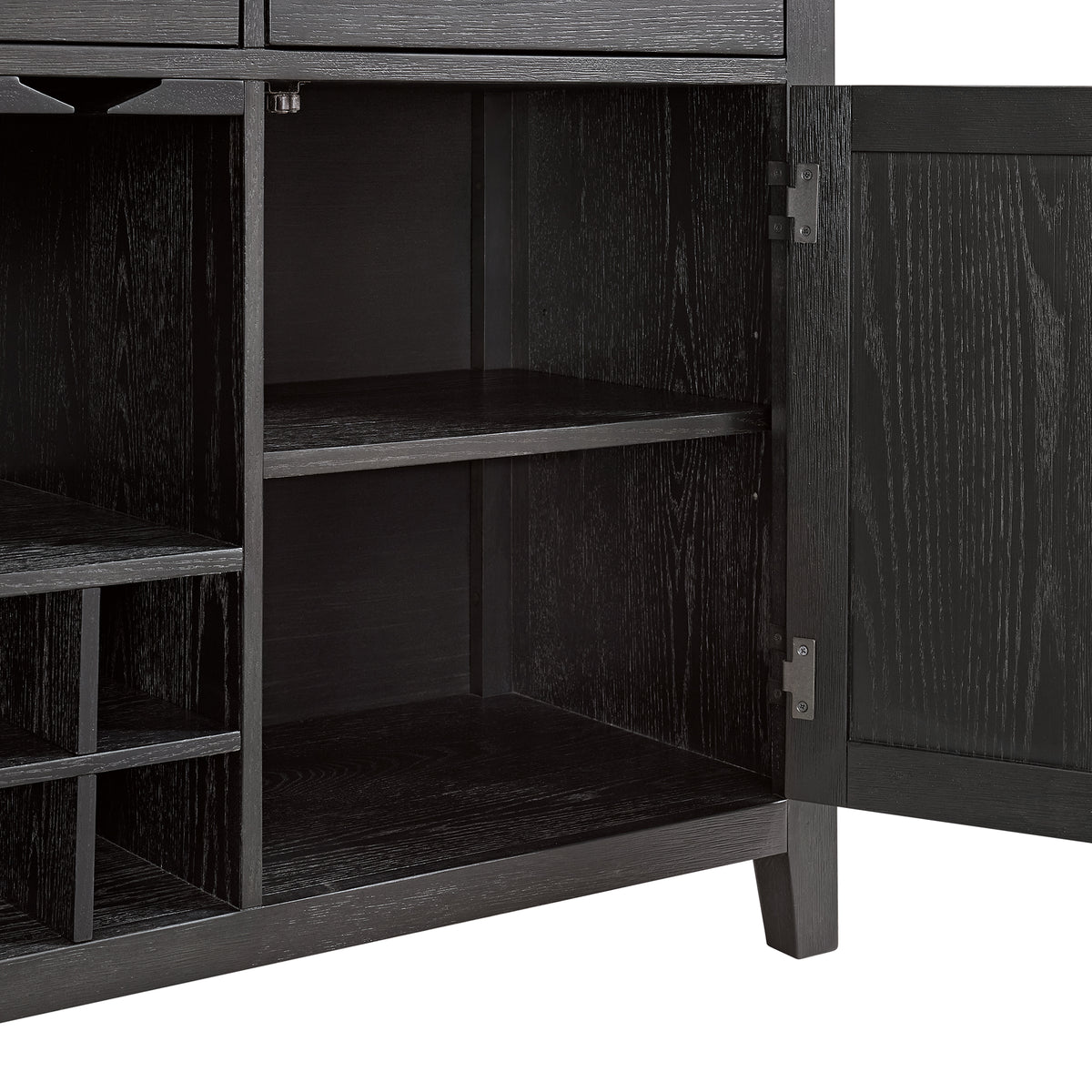Axel Server in Light Grey and Espresso