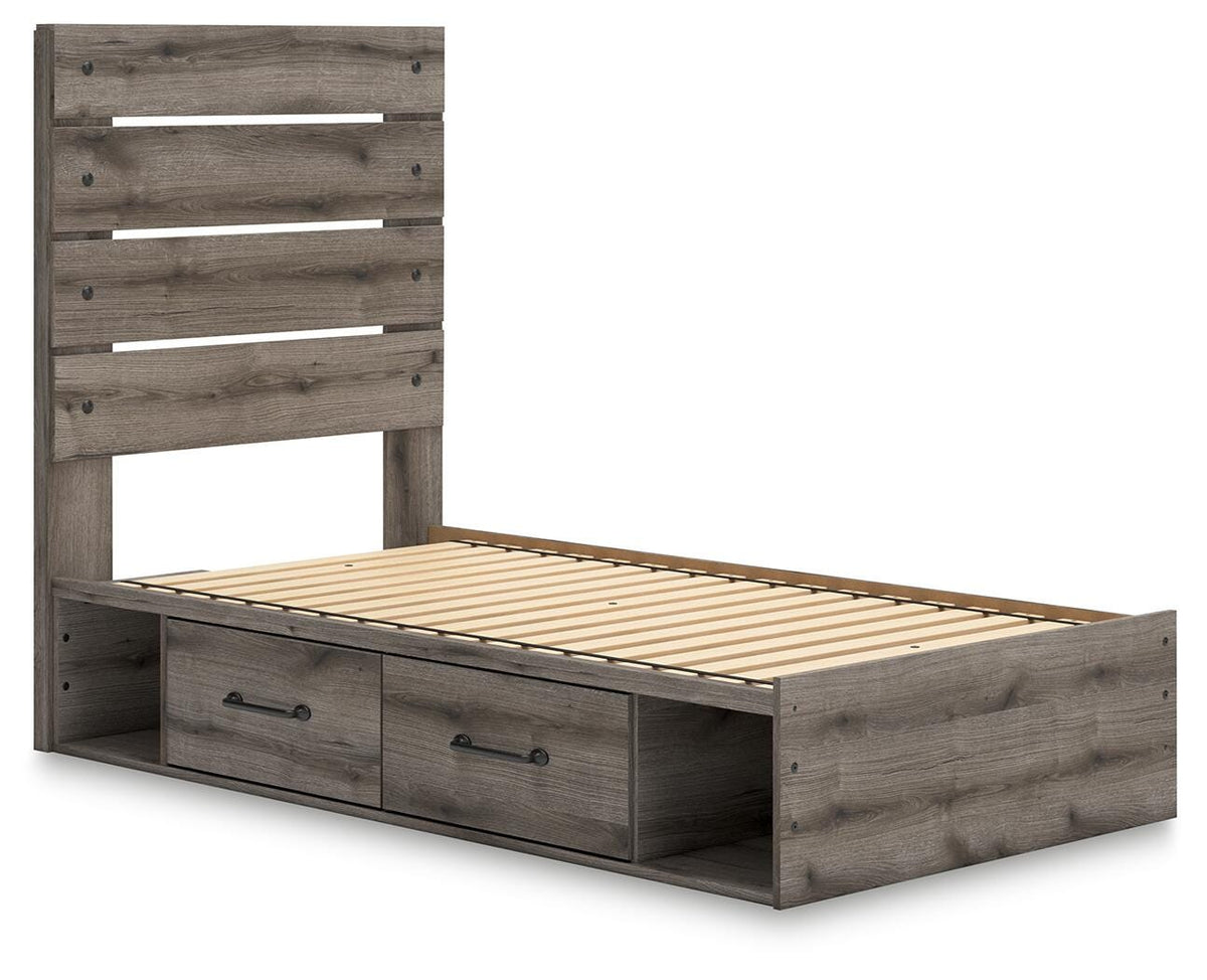 Graystorm Bed with Storage - Jack’s Furniture and More (Laredo, TX)