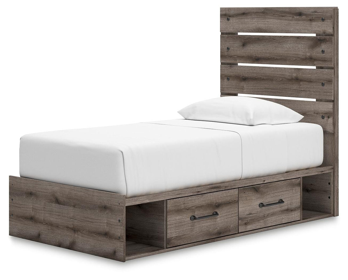 Graystorm Bed with Storage - Jack’s Furniture and More (Laredo, TX)