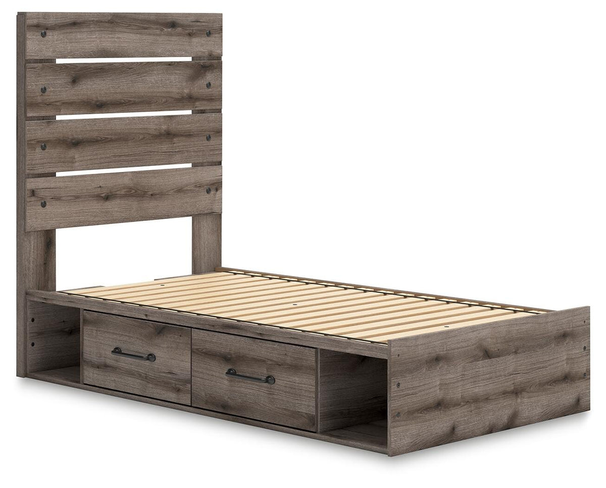 Graystorm Bed with Storage - Jack’s Furniture and More (Laredo, TX)