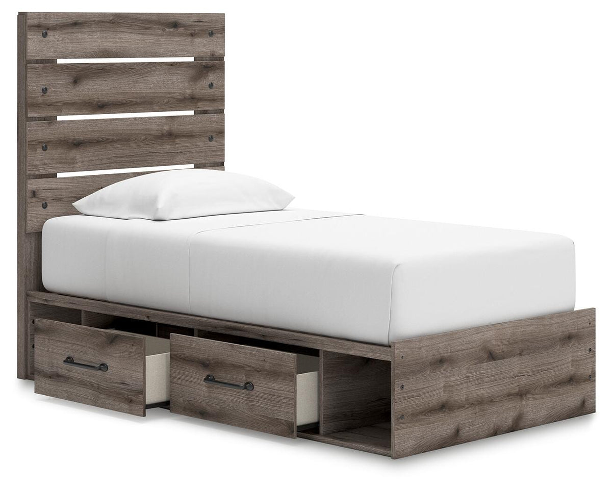 Graystorm Bed with Storage - Jack’s Furniture and More (Laredo, TX)