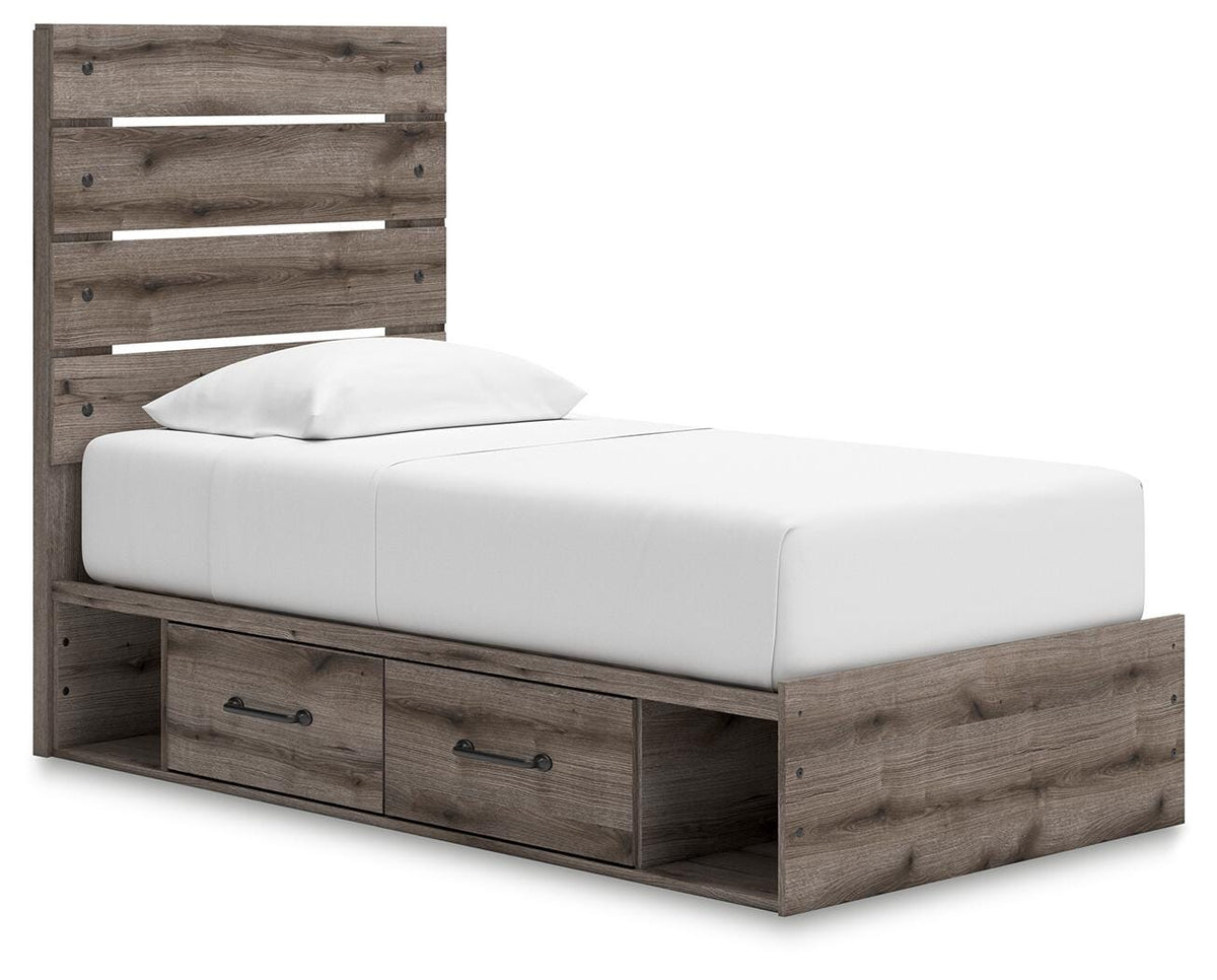 Graystorm Bed with Storage - Jack’s Furniture and More (Laredo, TX)