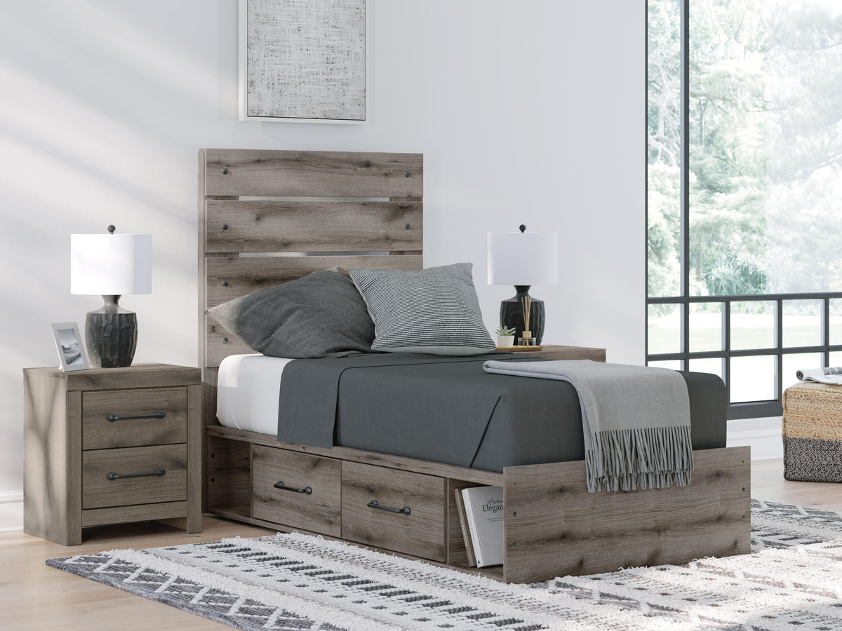 Graystorm Bed with Storage - Jack’s Furniture and More (Laredo, TX)