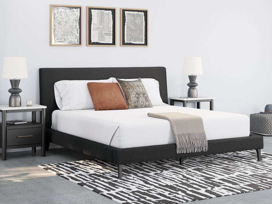 Cadmori Upholstered Bed with Roll Slats