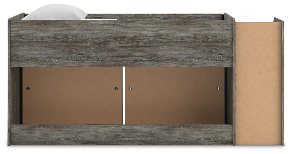 Frandern Loft Bed with Bookcase Storage - Jack’s Furniture and More (Laredo, TX)