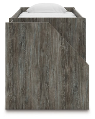 Frandern Loft Bed with Bookcase and Drawer Storage - Jack’s Furniture and More (Laredo, TX)