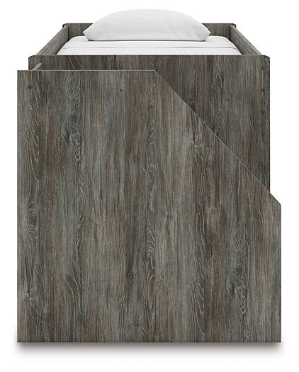 Frandern Loft Bed with Bookcase and Drawer Storage - Jack’s Furniture and More (Laredo, TX)