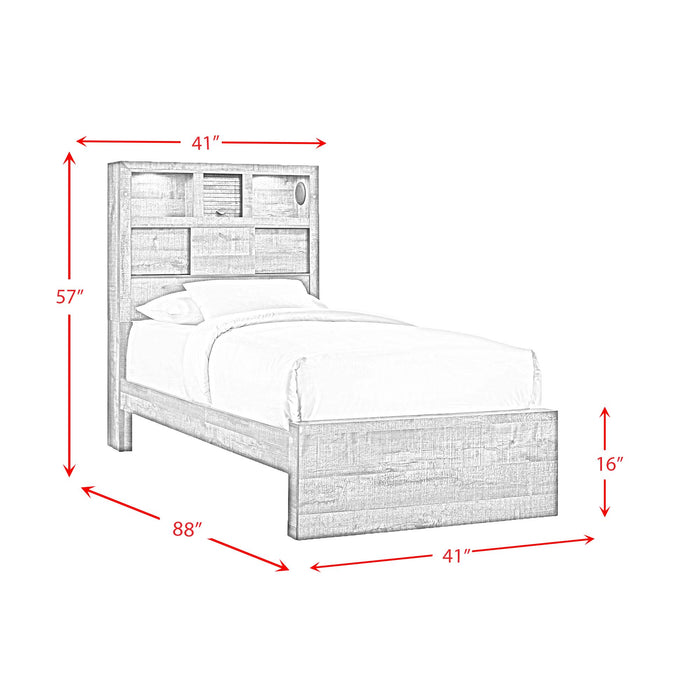 Bailey Bookcase Panel Bedroom Set with Bluetooth - Jack’s Furniture and More (Laredo, TX)