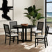 Bahama Breeze Dining Chair with White Fabric in Black (2 Per Carton) - Jack’s Furniture and More (Laredo, TX)