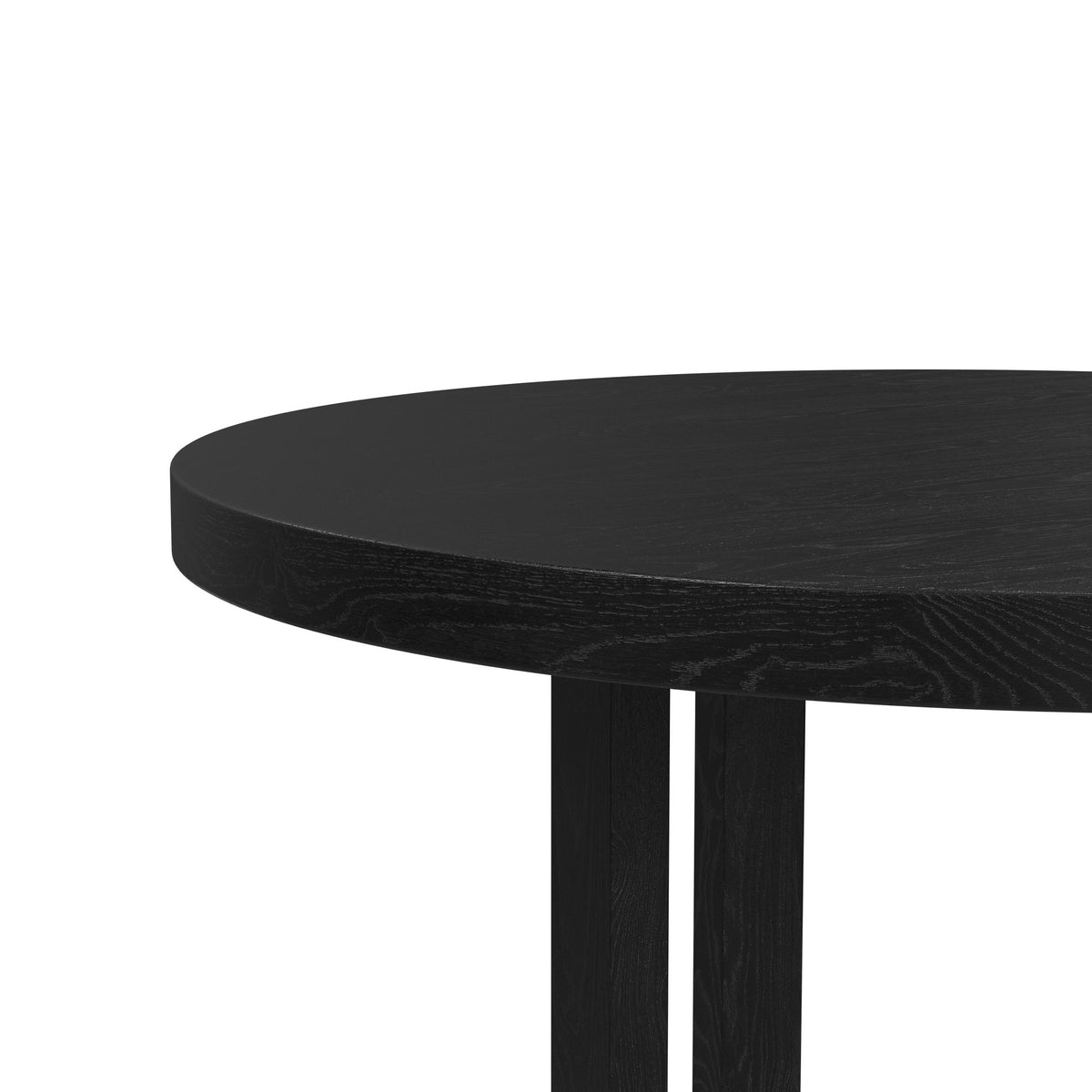 Bahama Breeze 47.5" Round Dining Table in Black - Jack’s Furniture and More (Laredo, TX)
