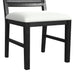 Bahama Breeze Dining Chair with White Fabric in Black (2 Per Carton) - Jack’s Furniture and More (Laredo, TX)