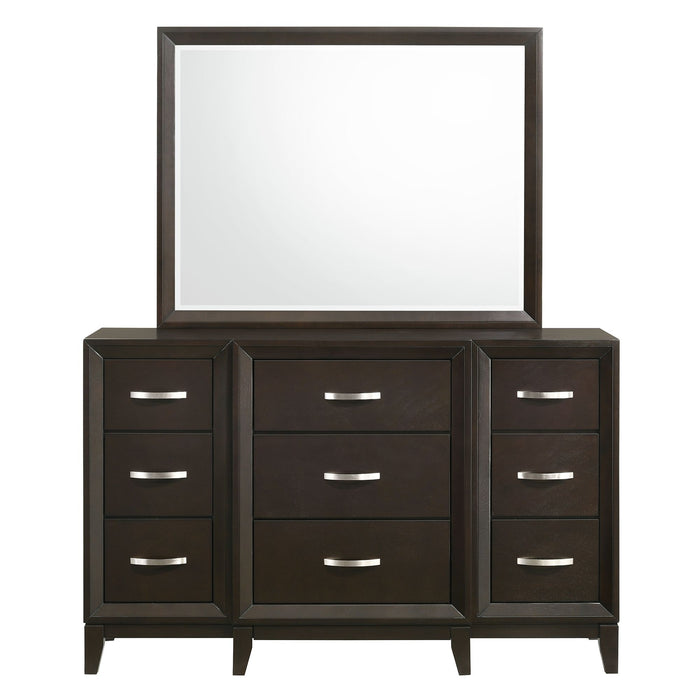 Beaumont Dresser & Mirror in Merlot - Jack’s Furniture and More (Laredo, TX)