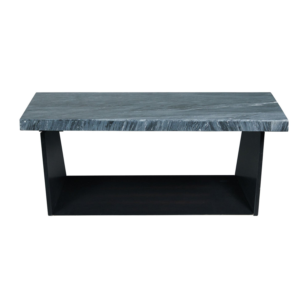 Beckley Coffee Table Complete in Dark Marble Top - Jack’s Furniture and More (Laredo, TX)
