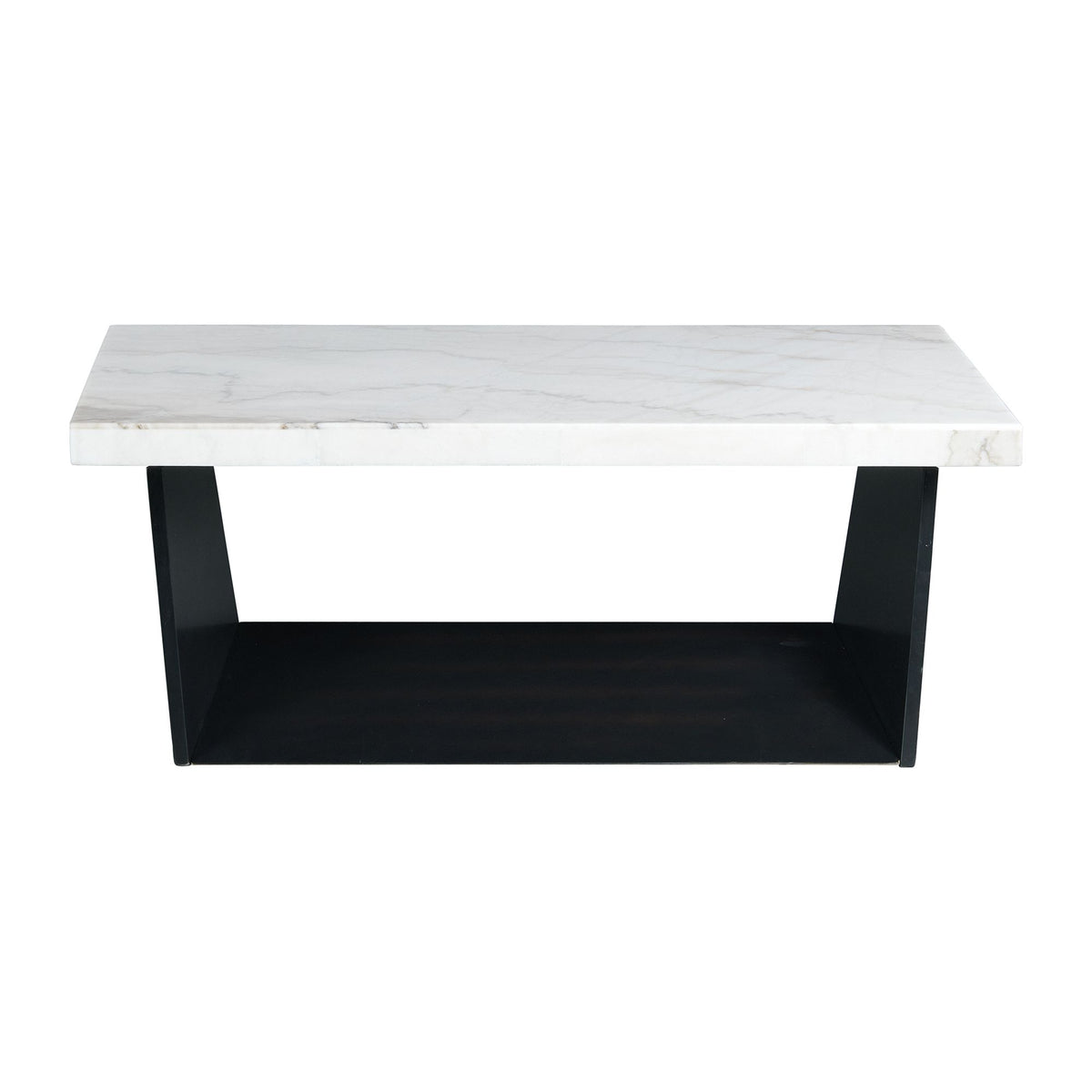 Beckley Coffee Table Complete in White Marble Top