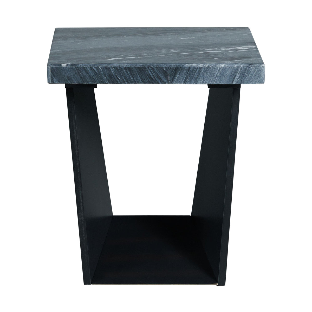 Beckley End Table Complete in Dark Marble Top - Jack’s Furniture and More (Laredo, TX)