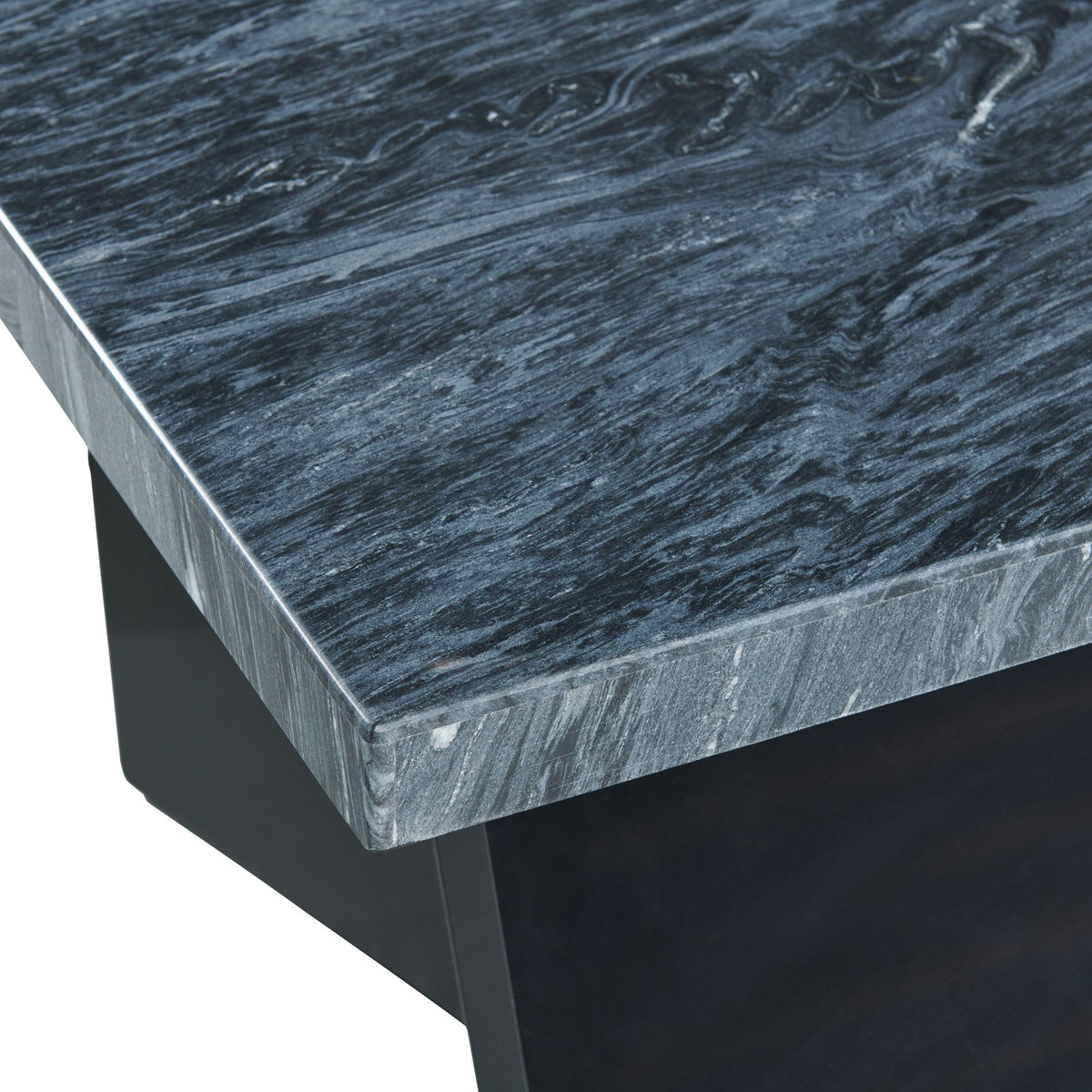 Beckley End Table Complete in Dark Marble Top - Jack’s Furniture and More (Laredo, TX)