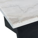 Beckley End Table Complete in White Marble Top - Jack’s Furniture and More (Laredo, TX)
