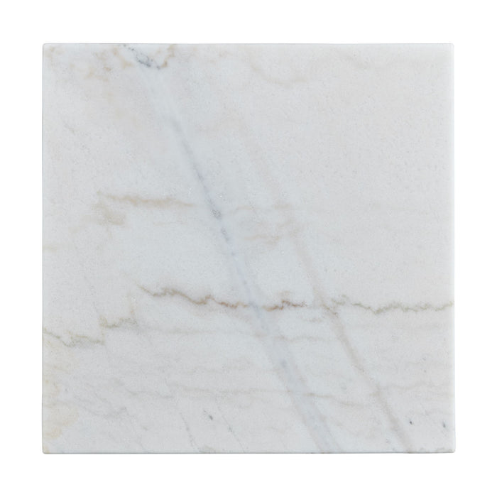 Beckley End Table Complete in White Marble Top - Jack’s Furniture and More (Laredo, TX)