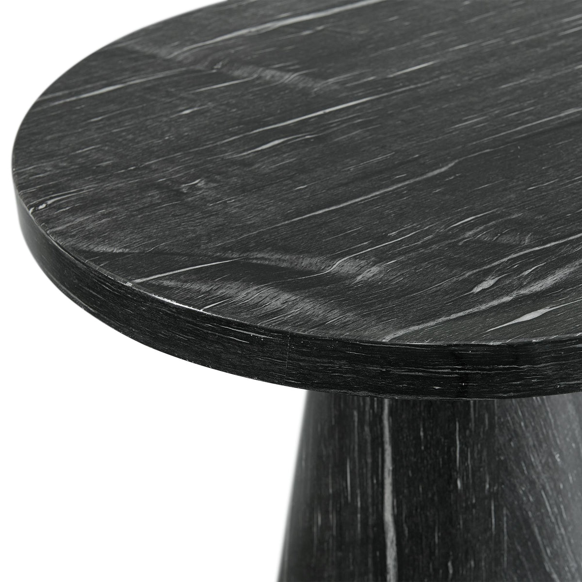 Bellini Round Occasional End Table Complete in Grey