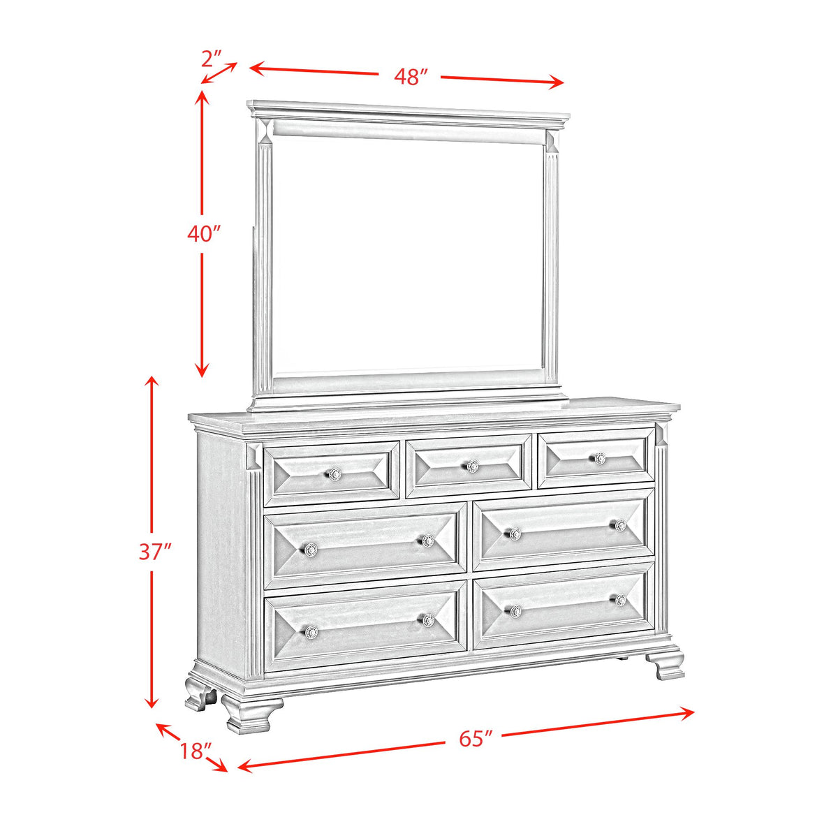 Bridgestone Dresser and Mirror Set - Jack’s Furniture and More (Laredo, TX)