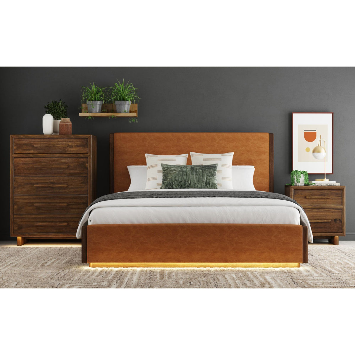 Brisbane Chest with LED in Brown - Jack’s Furniture and More (Laredo, TX)
