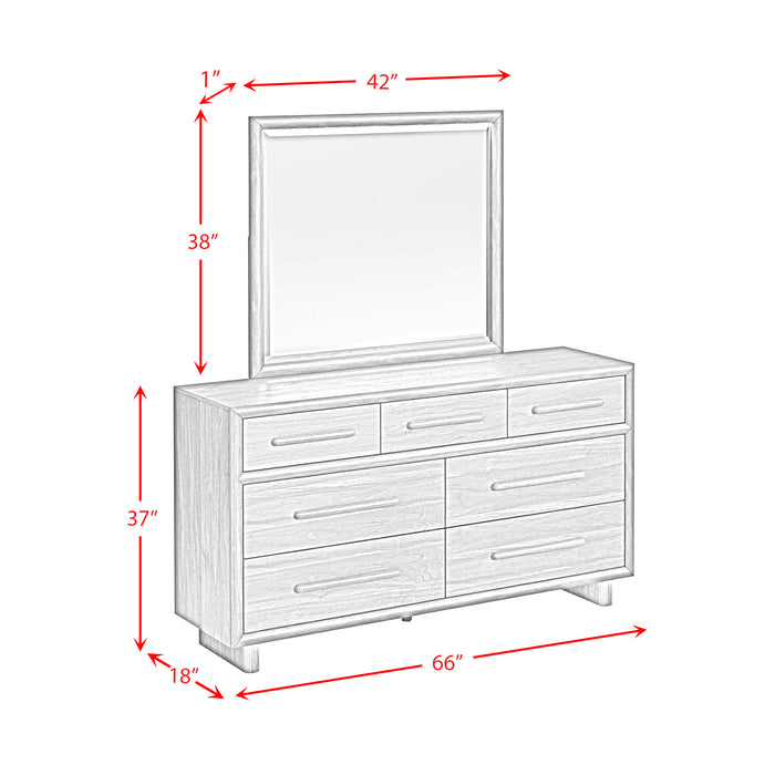 Brisbane UPH Bedroom Set with Boucle Beige and LED - Jack’s Furniture and More (Laredo, TX)