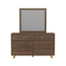 Brisbane Dresser and Mirror Set with LED in Brown - Jack’s Furniture and More (Laredo, TX)